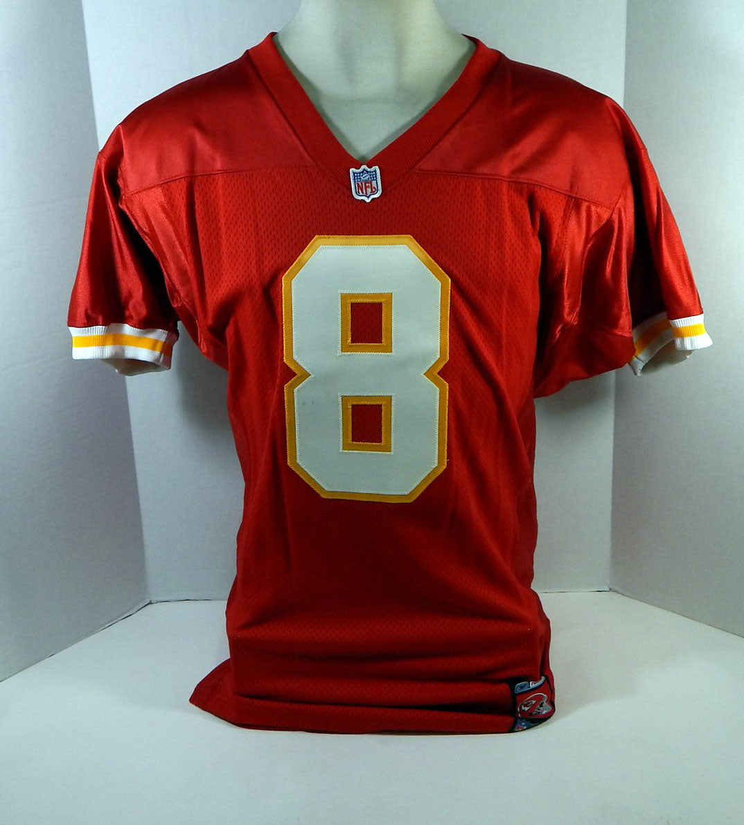 2001 Kansas City Chiefs #8 Game Issued Red Jersey 42 DP15601 Pic2