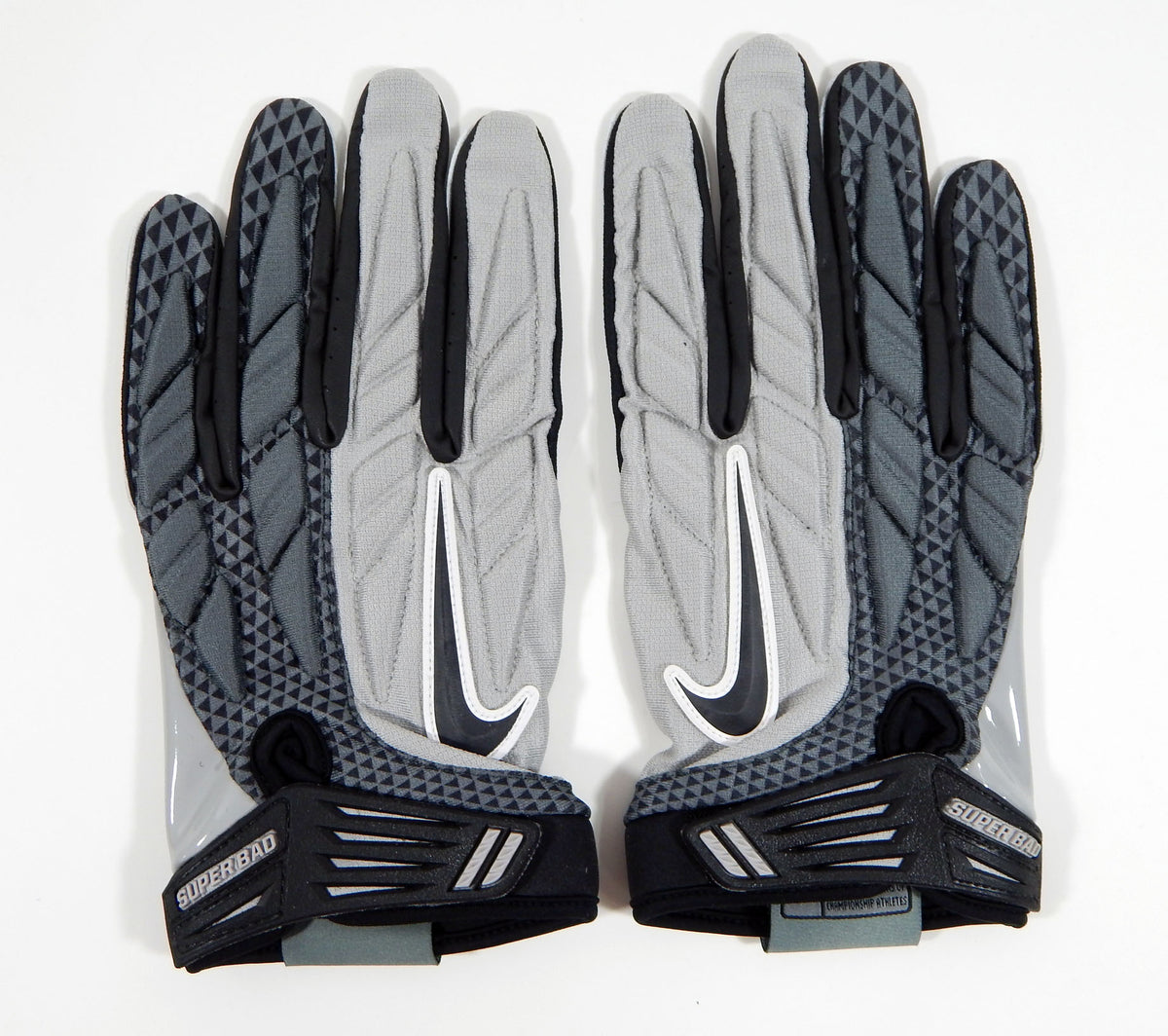 New Nike Super Bad SG High Impact Skill Grey Football Gloves Adult 3XL PGF247