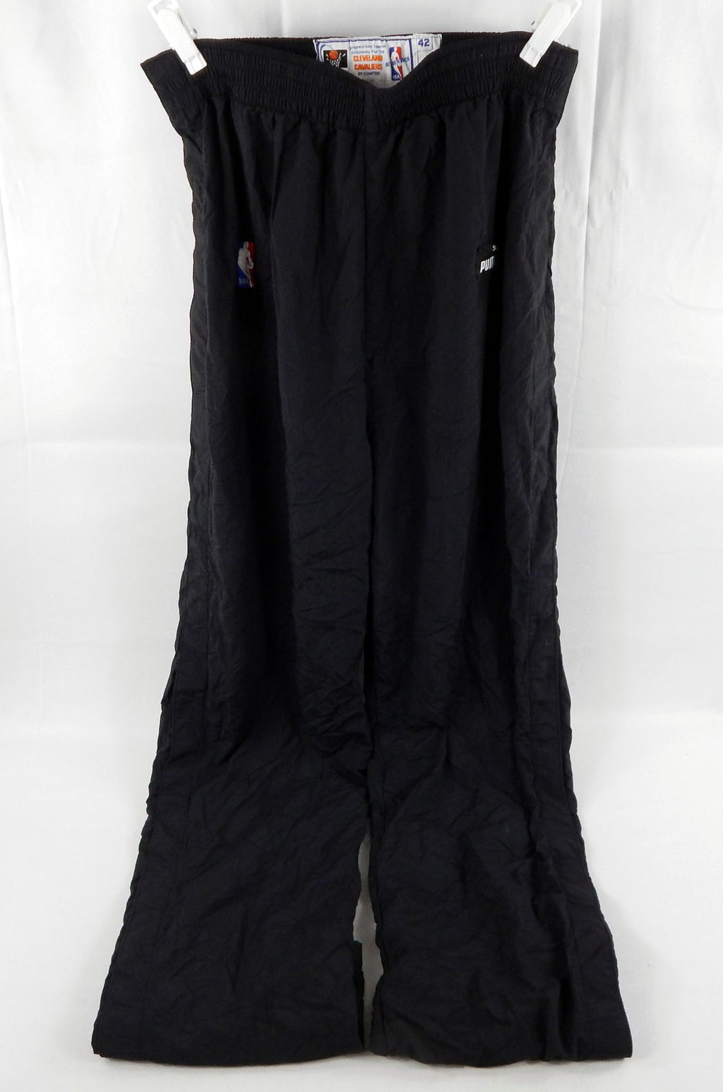 1997-99 Cleveland Cavaliers #56 Game Used Black Warm Up Pants 42 854