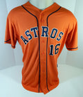 2013-2019 Houston Astros #16 Game Used Orange Jersey Name Plate Removed 48 610