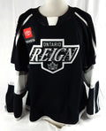 2022-23 Ontario Reign Joe Gatenby #2 Game Issued Black Jersey 56 454