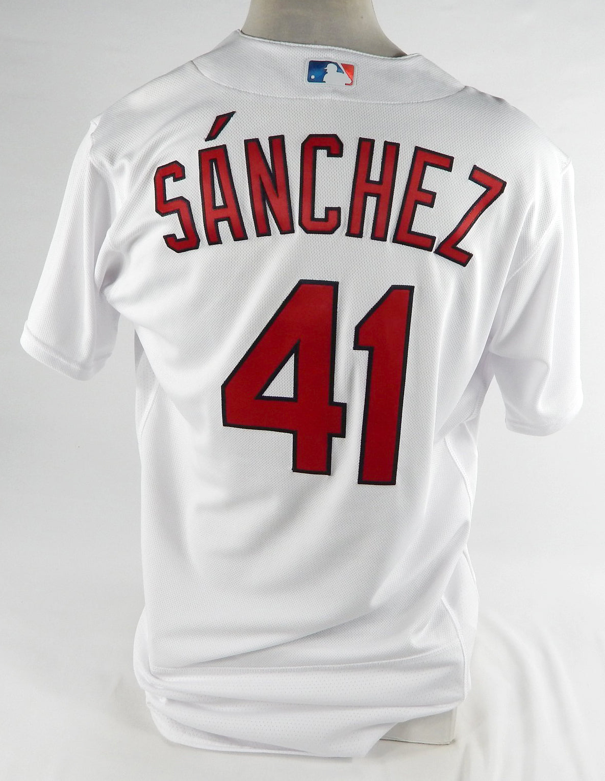 2022 St. Louis Cardinals Ali Sanchez #41 Game Issued White Jersey 46 DP72668