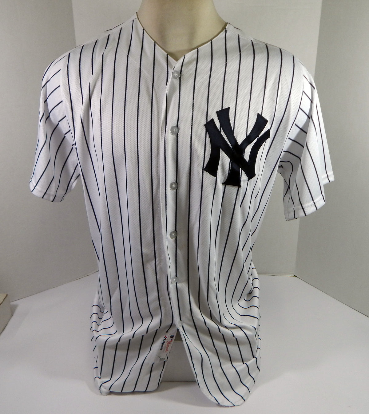 2018 New York Yankees Reggie Willits #50 Game Used White Jersey Opening Day 44 6 Pic2