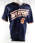 2024 Las Vegas Aviators Aledmys Diaz #6 Game Used Navy Jersey 46 300