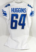 2019 Detroit Lions Albert Huggins #64 Game Issued White Jersey 46 DP59234