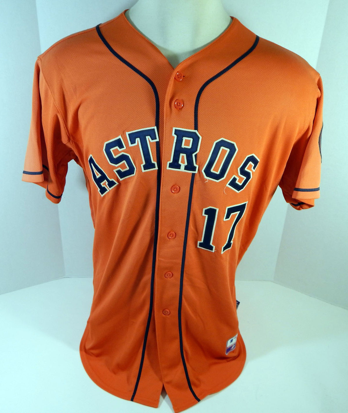 2013-2019 Houston Astros #17 Game Used Orange Jersey Name Plate Removed 46 611 Pic2