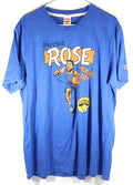 Derrick Rose New York Knicks Homage Retro T-Shirt Tee Shirt Heather Blue XL