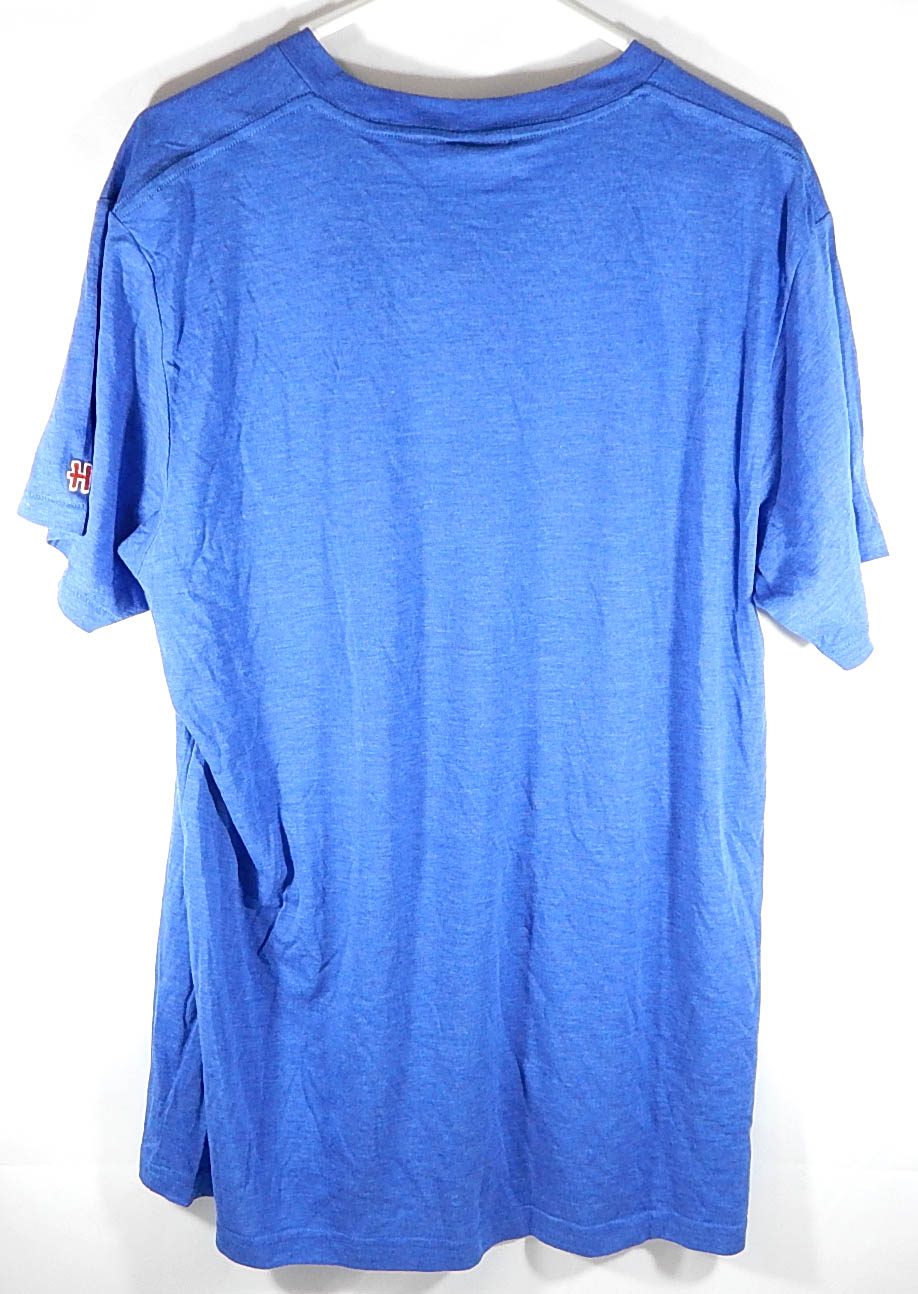 Derrick Rose New York Knicks Homage Retro T-Shirt Tee Shirt Heather Blue XL Pic2