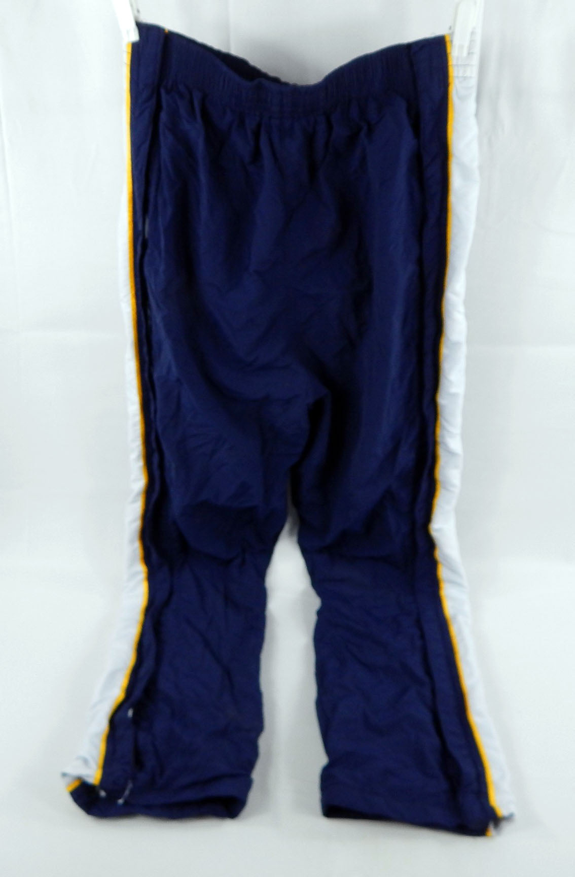 2001-06 Indiana Pacers #4 Game Used Navy Warm Up Pants 40 857 Pic2