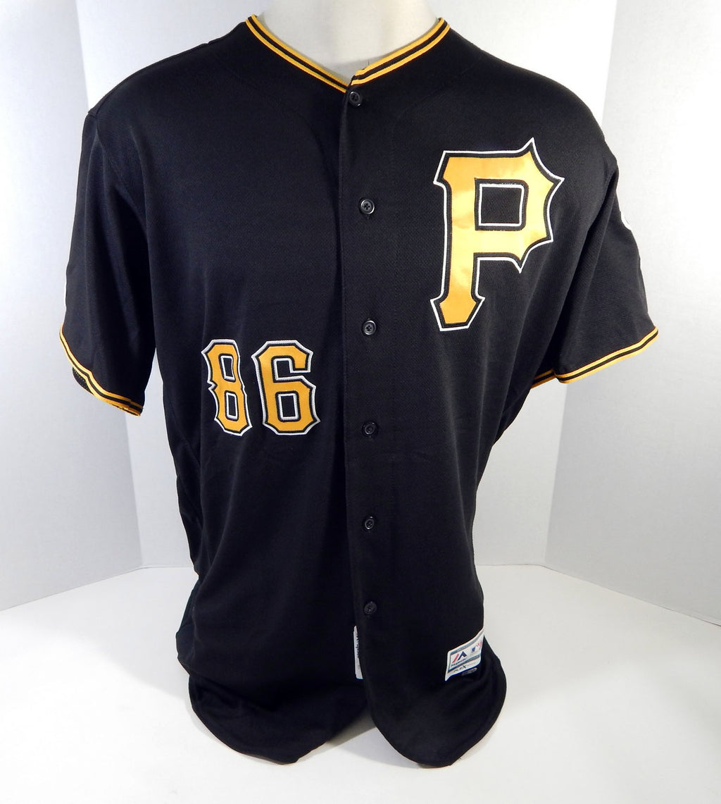 2019 Pittsburgh Pirates Heberto Andrade #86 Game Issued Ps Used Black Jersey 150 Pic2
