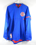 Detroit Pistons Logo Adidas On-Court Warm Up Jacket Adult XL Blue New