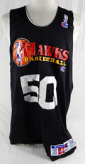 1990s Atlanta Hawks #50 Game Issued Black Practice Jersey XXXL 219