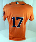 2013-2019 Houston Astros #17 Game Used Orange Jersey Name Plate Removed 44 612