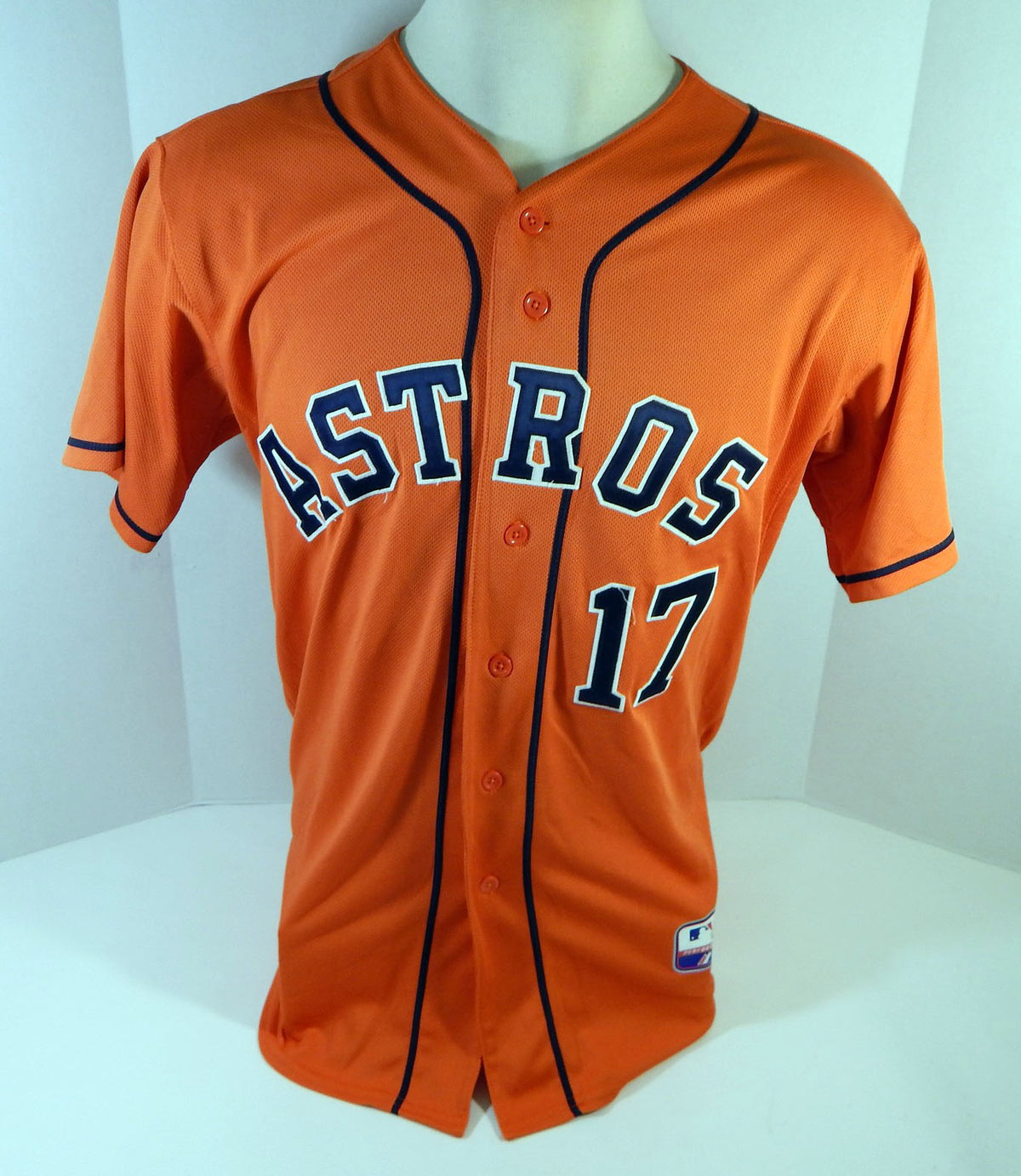2013-2019 Houston Astros #17 Game Used Orange Jersey Name Plate Removed 44 612 Pic2