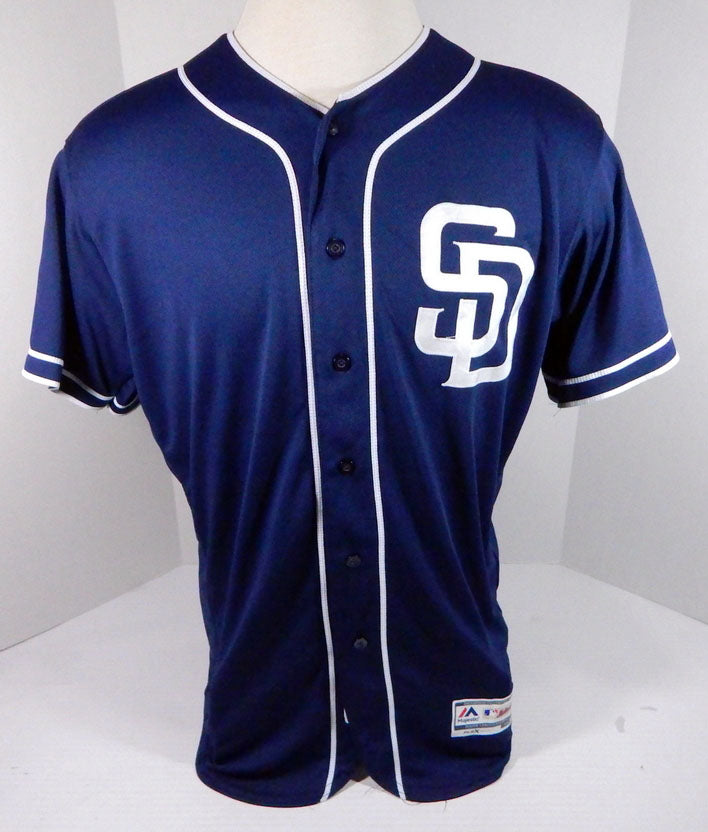 2019 San Diego Padres Tyler Higgins #73 Game Used Navy Jersey Spring Training P Pic2