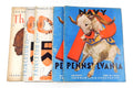 Lot of (5) Assorted 1946 Pennsylvania Penn College Football Programs