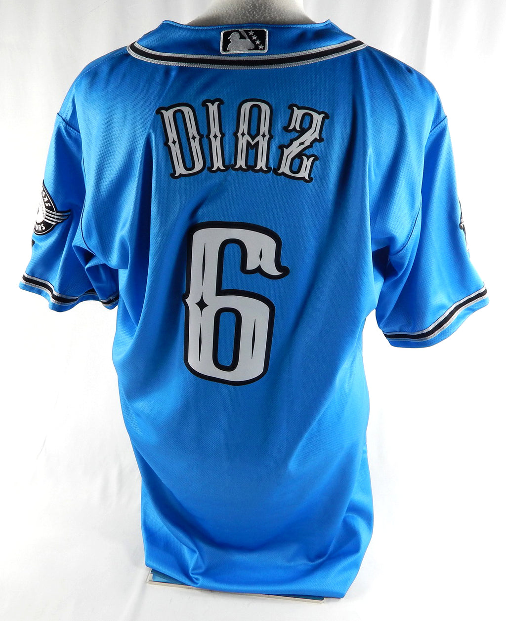 2024 Las Vegas Aviators Aledmys Diaz #6 Game Used Blue Jersey Copa Diversion 3 Pic2