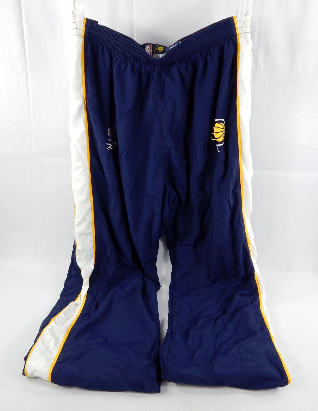 2001-06 Indiana Pacers #16 Game Used Navy Warm Up Pants 42 859