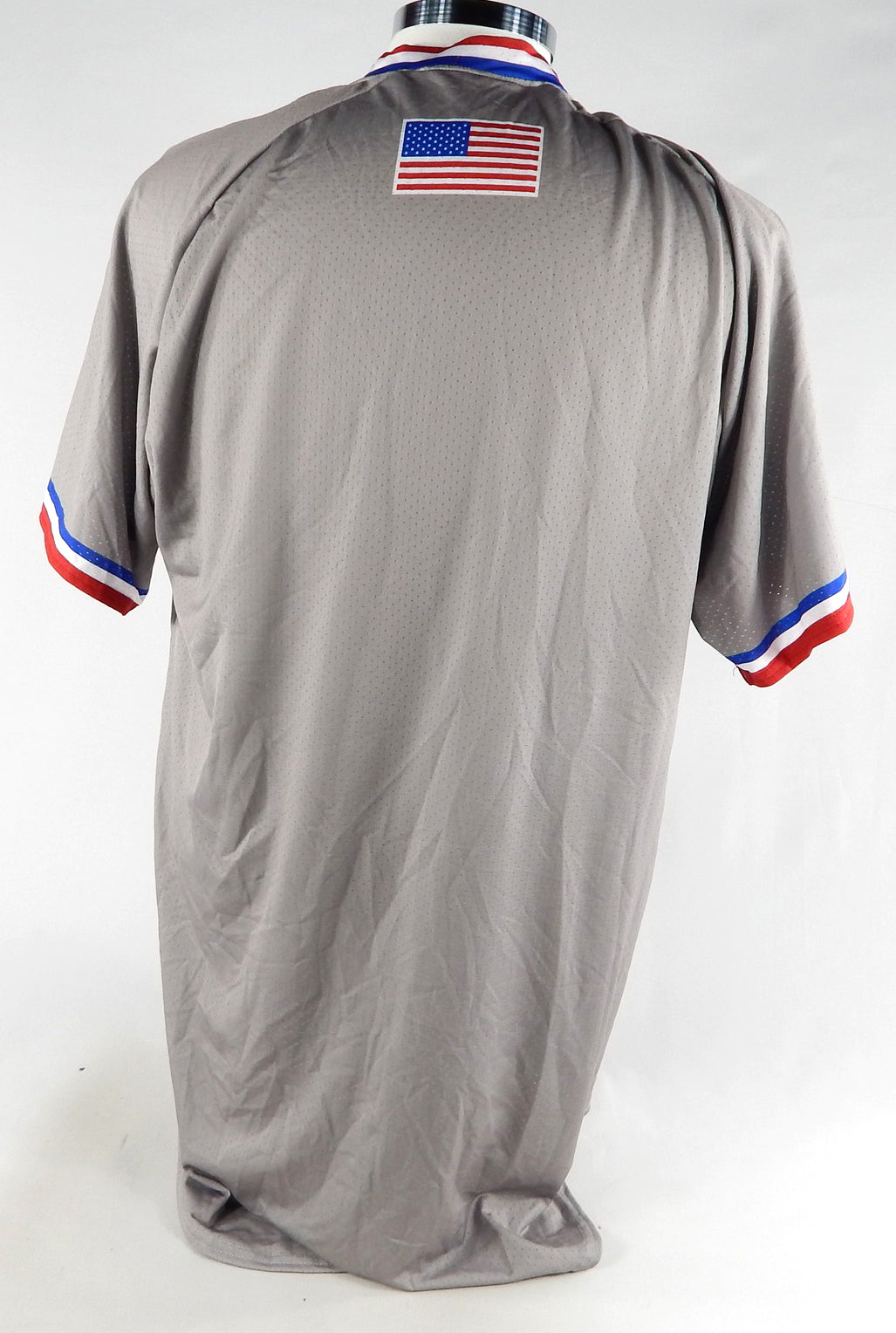 Kansas Jayhawks Blank Game Issued Grey Jersey USA Baseball 44 063 Pic2