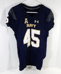 2018 Navy Academy Midshipmen #45 Game Used Navy Jersey Name Plate Removed 42 484