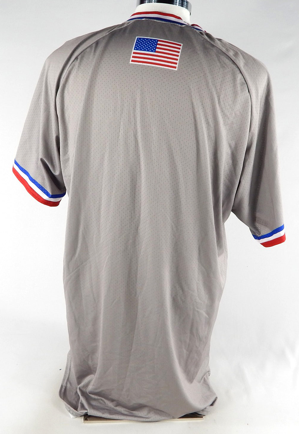 Kansas Jayhawks Blank Game Issued Grey Jersey USA Baseball 46 065 Pic2