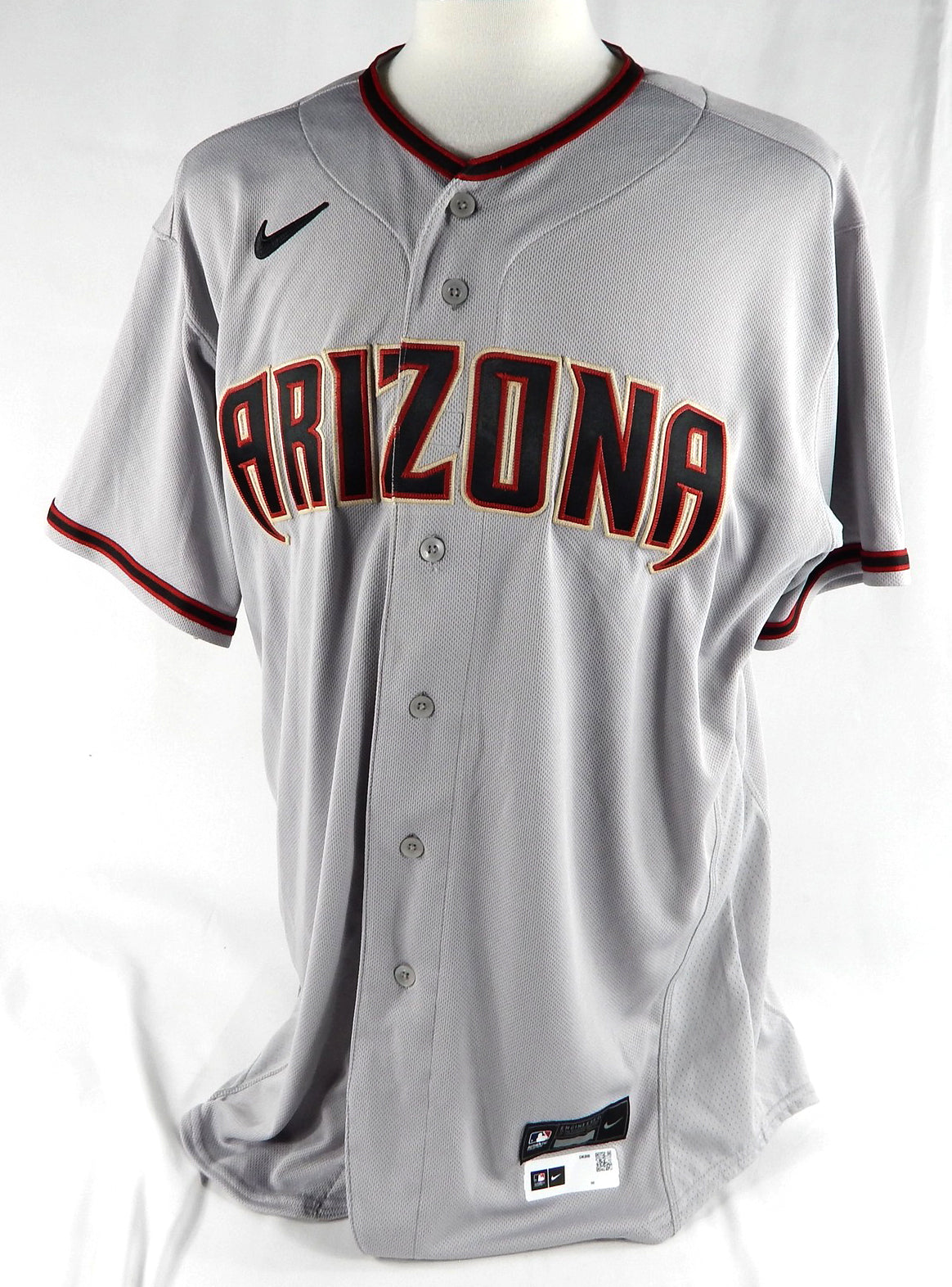 2020-23 Arizona Diamondbacks Blank Game Issued Grey Jersey Nike 50 937