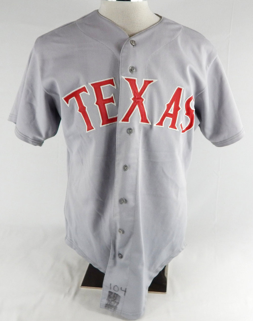 Texas Rangers #25 Game Used Grey Jersey 46 135