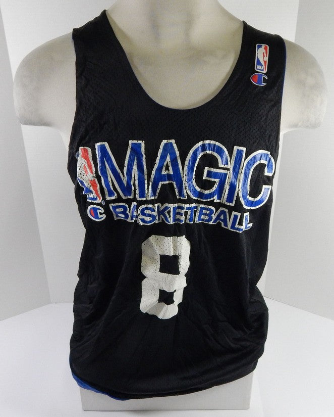 1990s Atlanta Hawks #8 Game Issued Black Reversible Practice Jersey XL DP53528