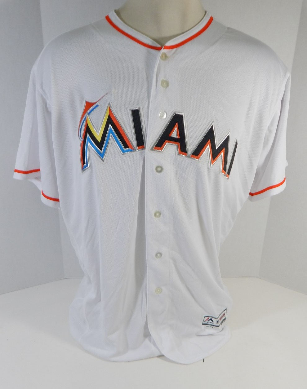 Miami Marlins Ramos #17 Game Issued White Jersey DP13622 Pic2