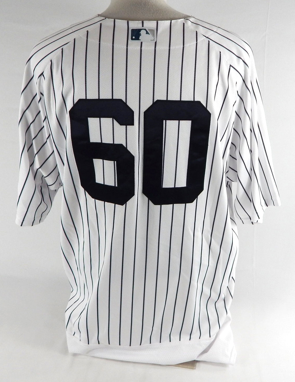 2018 New York Yankees Mike Harkey #60 Game Used White Jersey ST Opening Day 52 0 Pic2