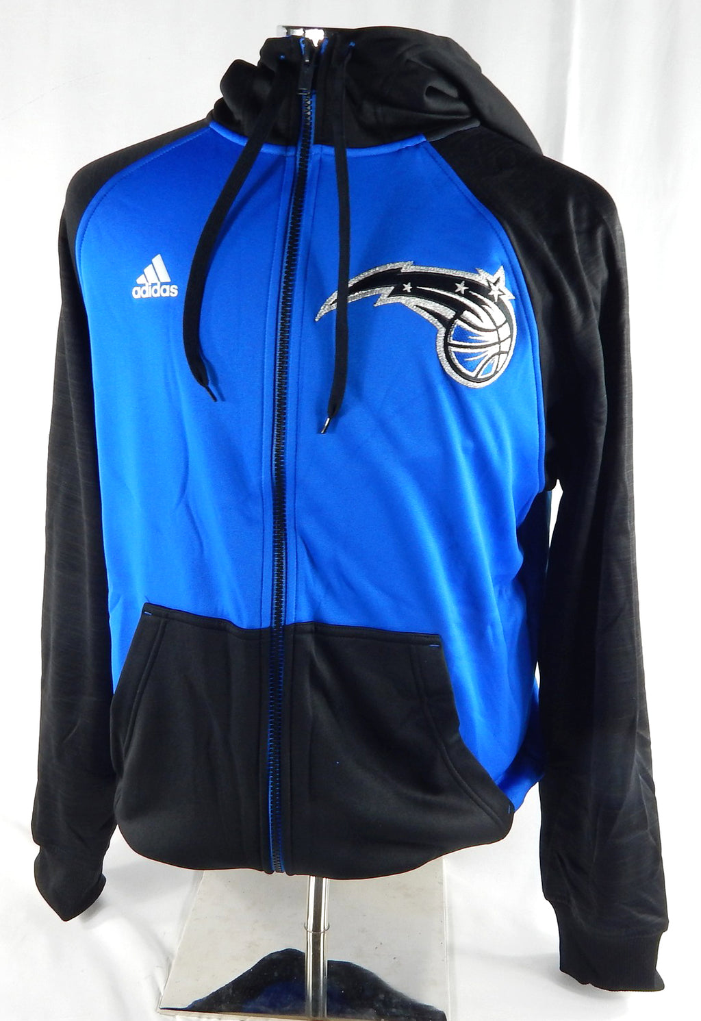 2014-15 Orlando Magic Game Issued Blue Full-Zip Hoodie Jacket M 851