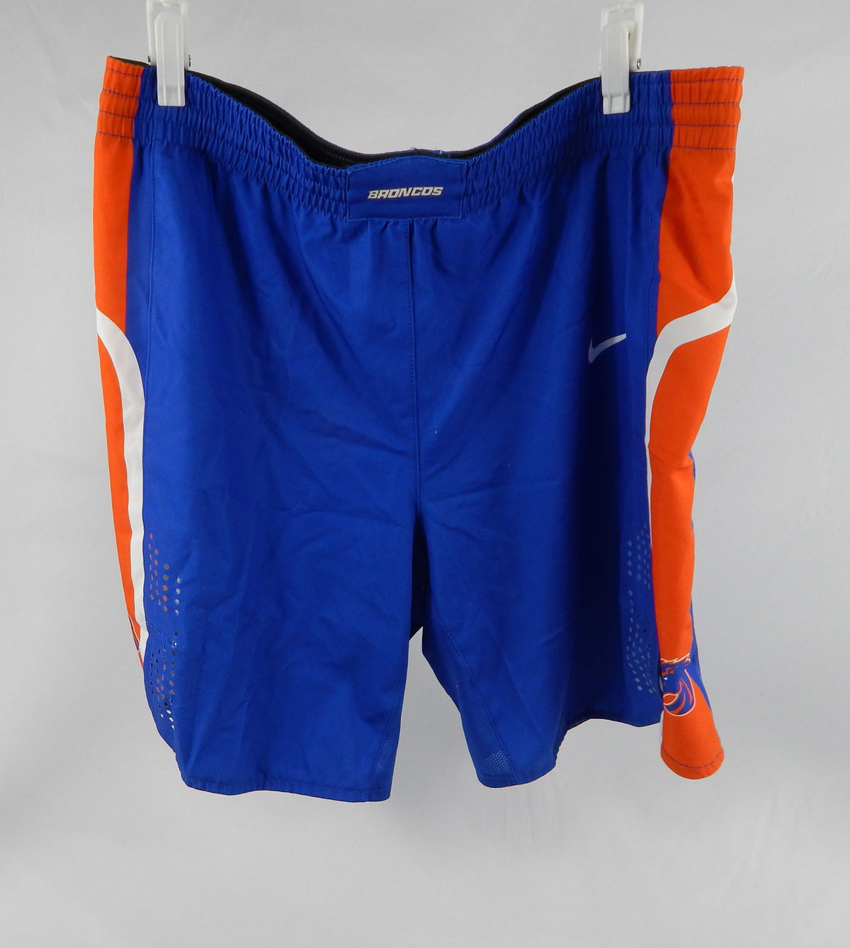 2018-19 Boise State Broncos Game Issued Blue Shorts Basketball L 417