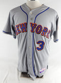 2011 New York Mets Luis Hernandez #3 Game Issued Grey Jersey 44 034