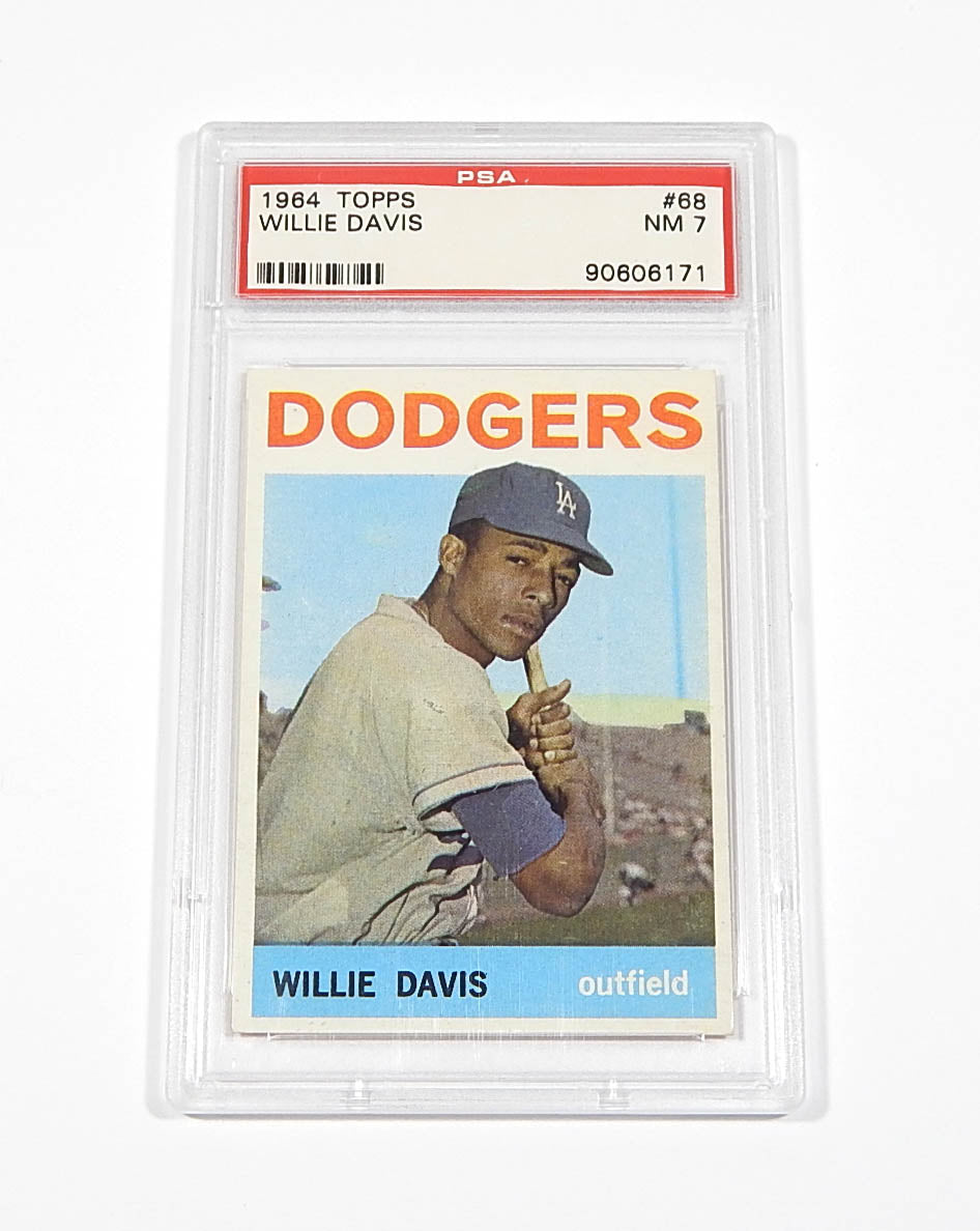 1964 Topps Willie Davis #68 Dodgers PSA 7