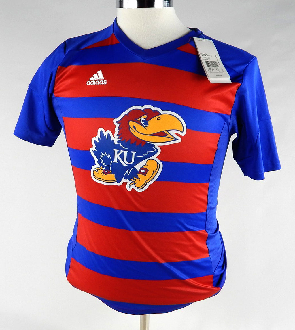 2015-16 Kansas Jayhawks Blank Game Issued Blue Jersey S 069