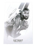 Andre Drummond Signed 12x18 Lithograph Auto Autograph Detroit Pistons