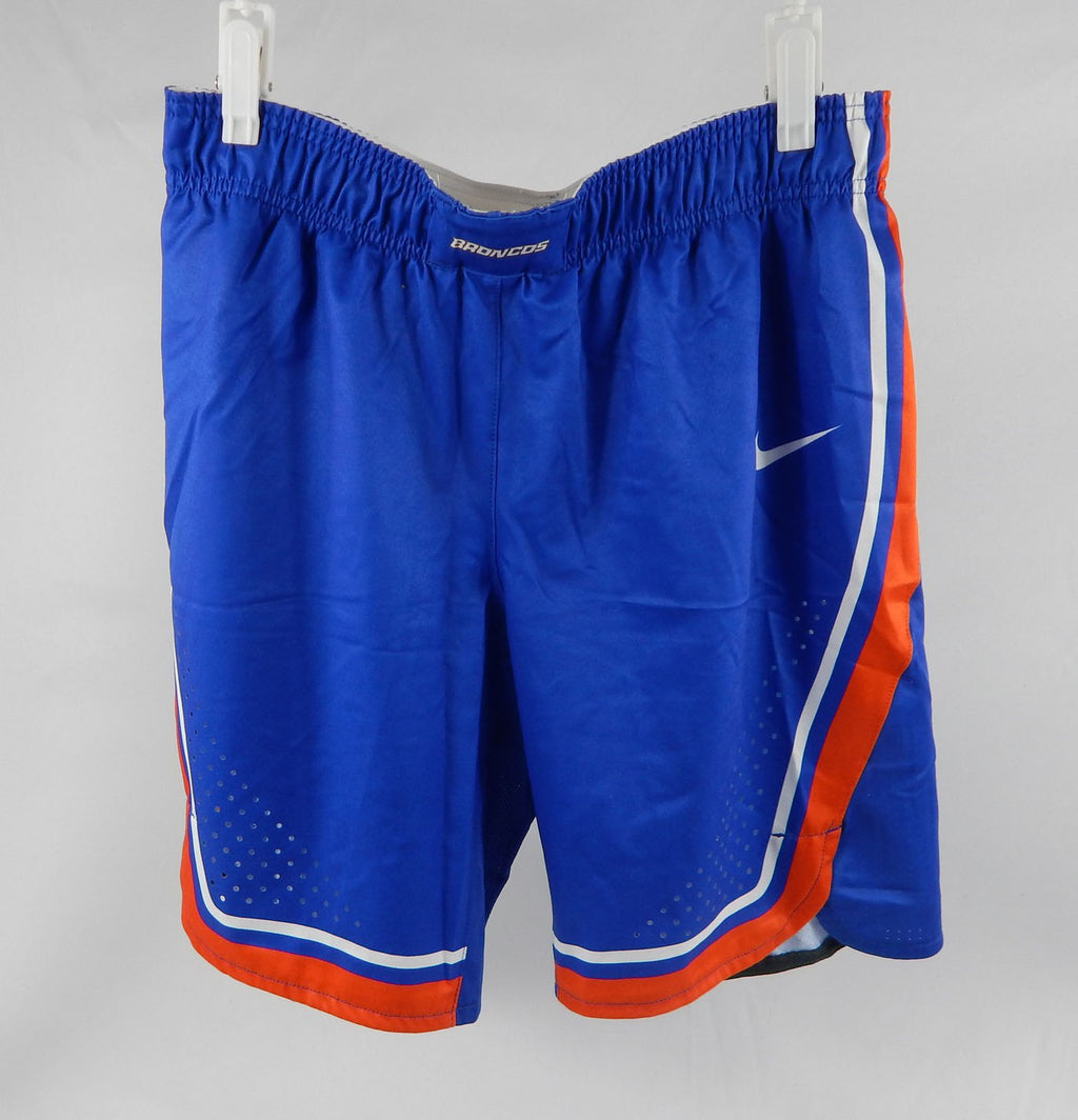 2020-21 Boise State Broncos #14 Game Used Blue Shorts Basketball M 418