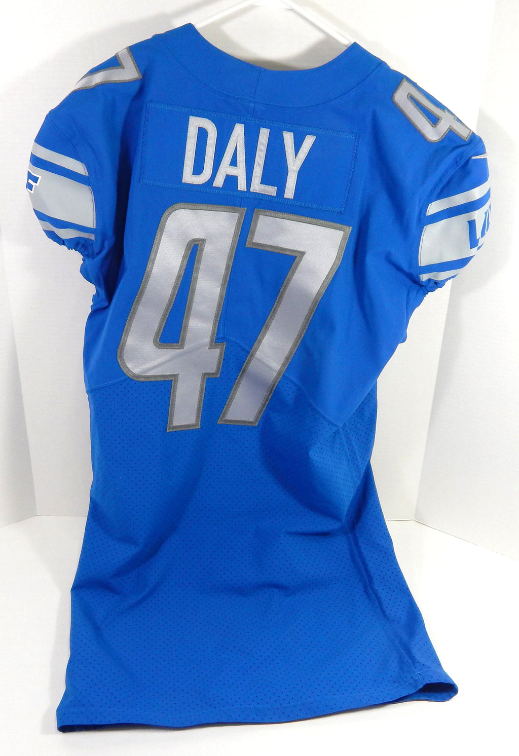 2017 Detroit Lions Scott Daly #47 Game Issued Blue Jersey 44 DP59243