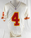 1993 Kansas City Chiefs Bryan Barker #4 Game Issued White Jersey 42 729