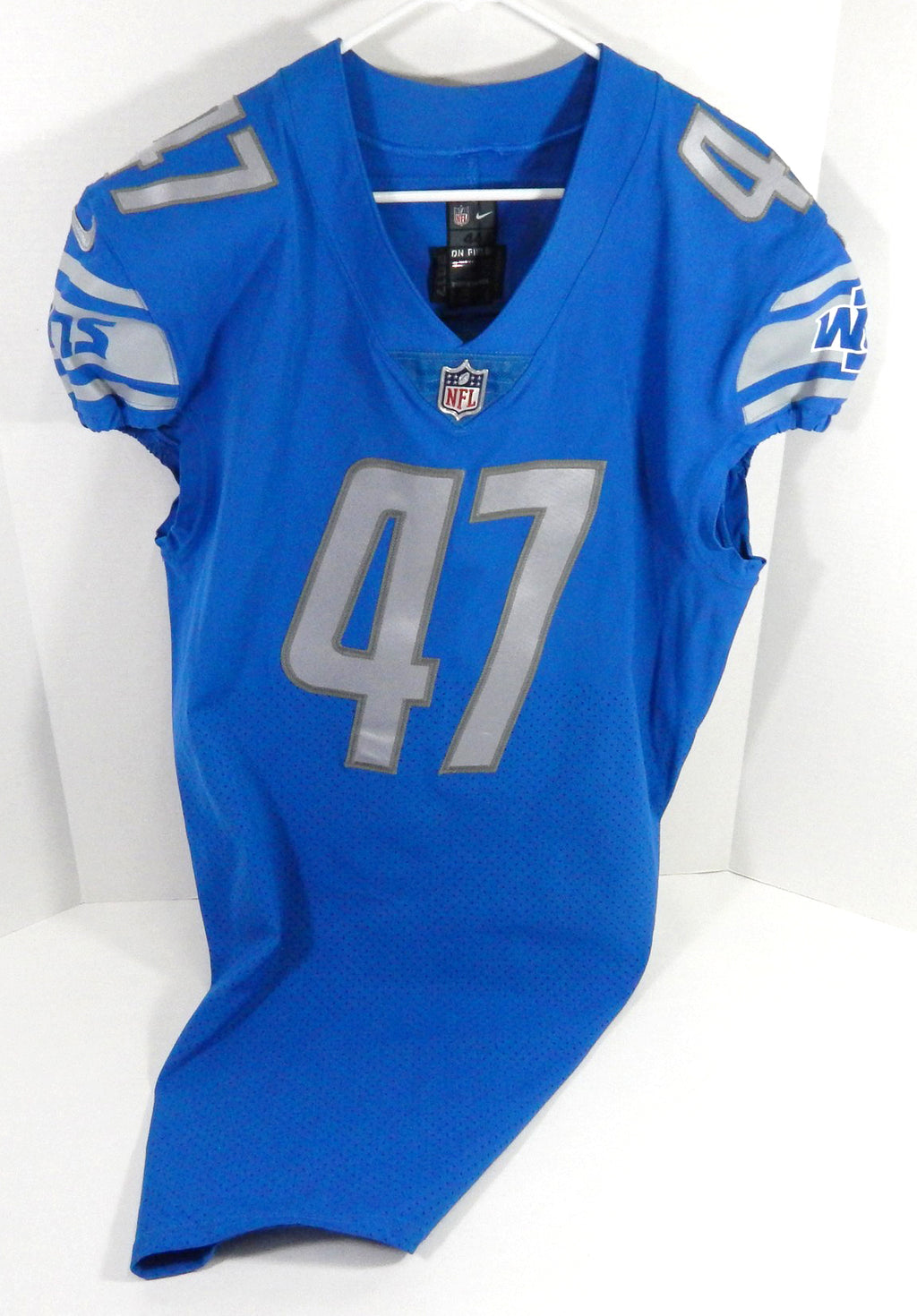 2017 Detroit Lions Scott Daly #47 Game Issued Blue Jersey 44 DP59243 Pic2