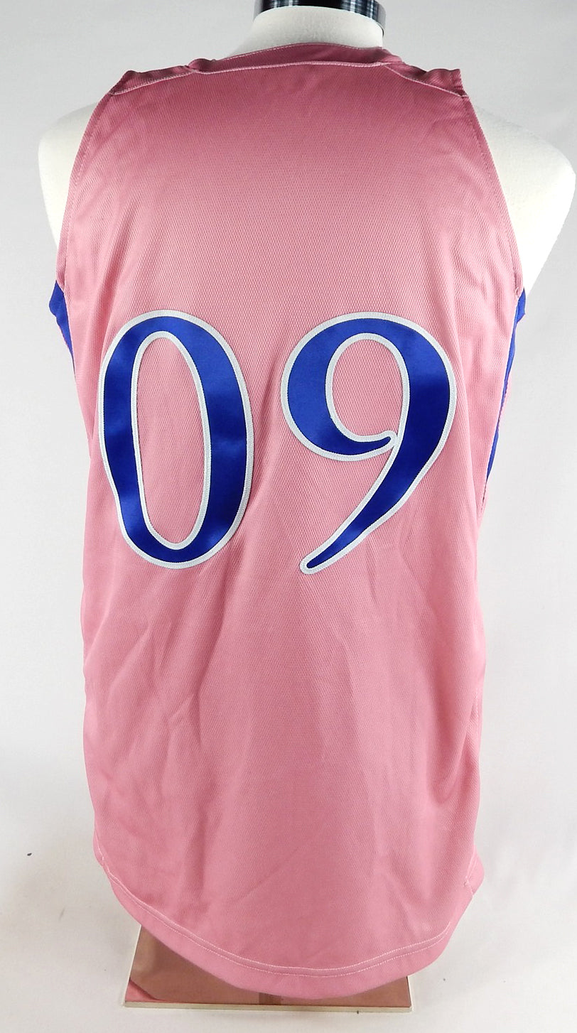2008-09 Kansas Jayhawks #9 Game Issued Pink Jersey Salesman Sample L 070 Pic2
