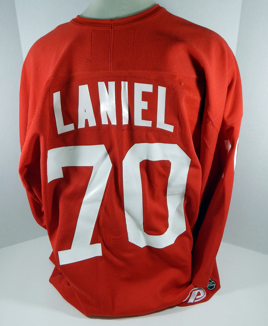 Florida Panthers Jean-Francois Laniel #70 Game Issued Red Practice Jersey 620