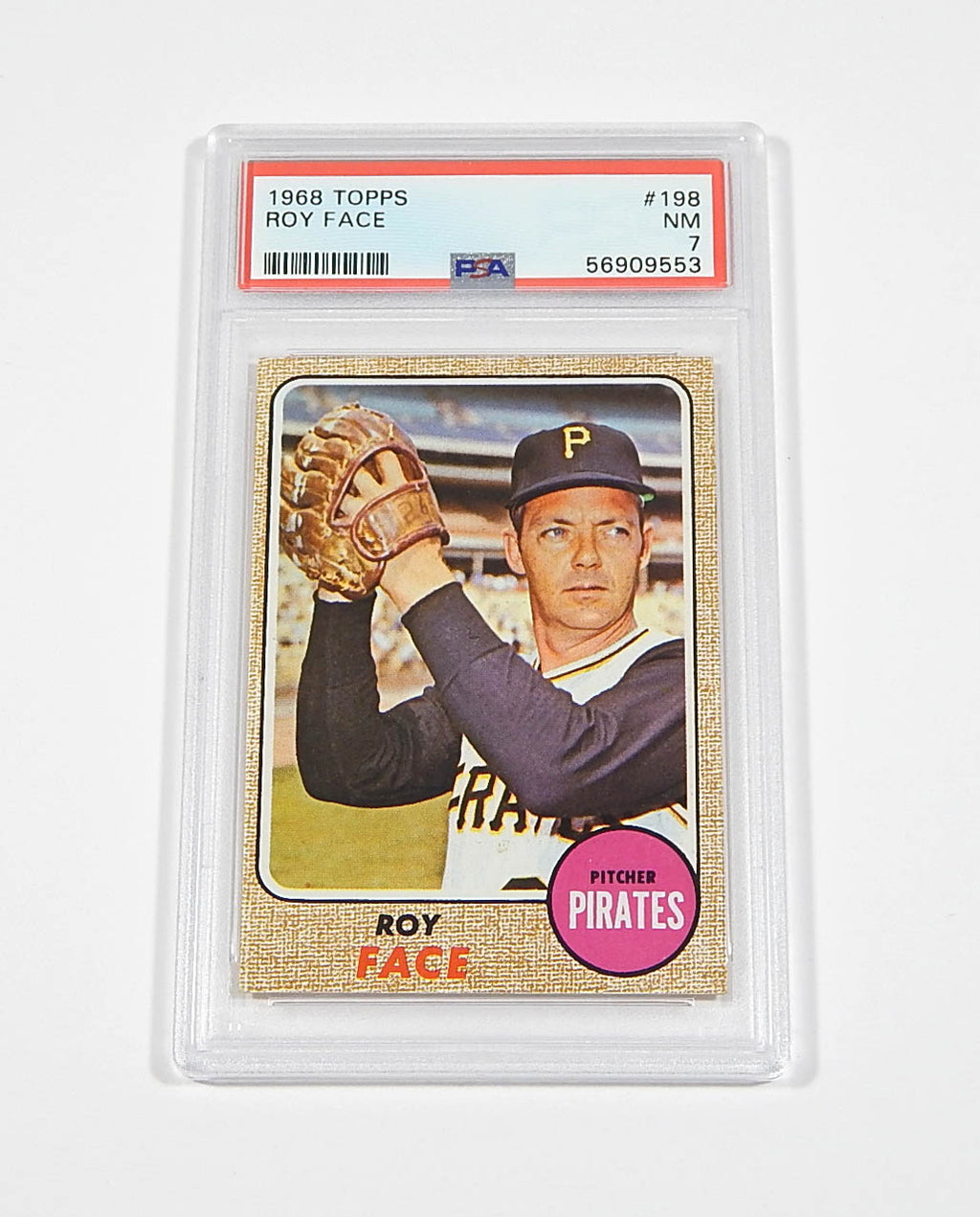 1968 Topps Roy Face #198 Pirates PSA 7