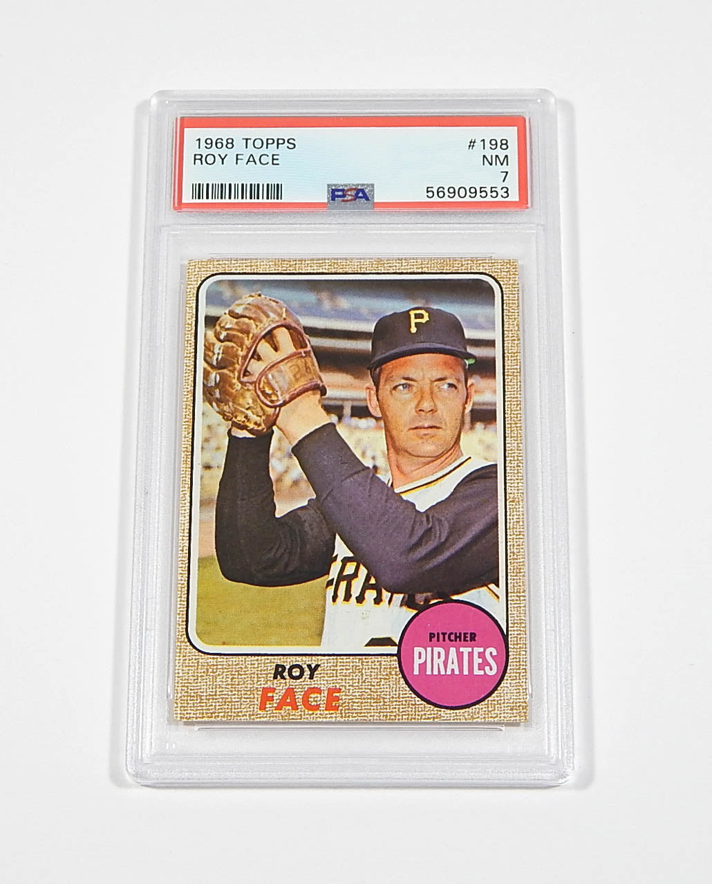 1968 Topps Roy Face #198 Pirates PSA 7