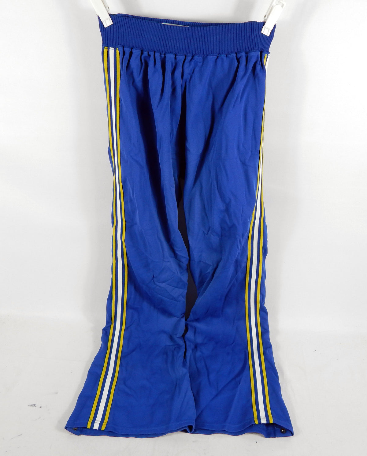 1980s Golden State Warriors #12 Game Used Blue Warm Up Pants 32 773 Pic2