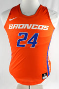 2021-22 Boise State Broncos #24 Game Used Orange Jersey Basketball S 801