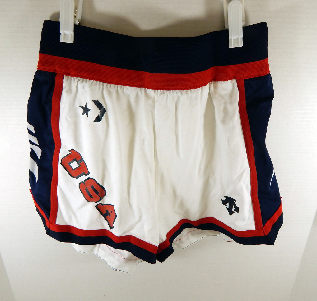 1990s Team USA Basketball Game Issued White Shorts 03 DP51481