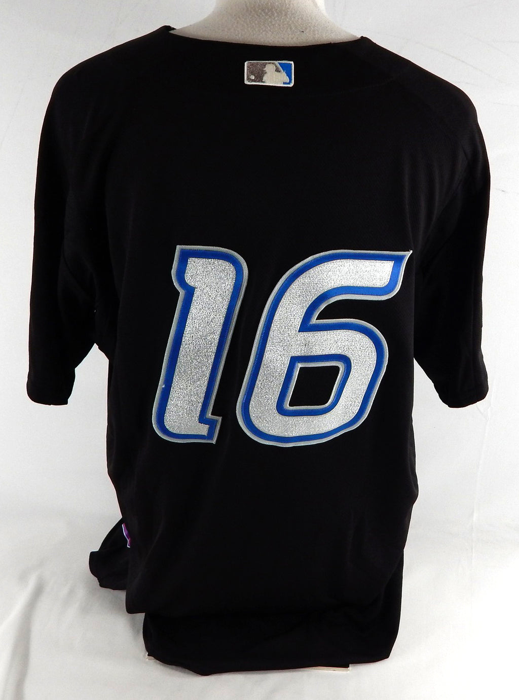 2004-06 Toronto Blue Jays #16 Game Used Black Jersey Spring Training NP Rem 46 3 Pic2