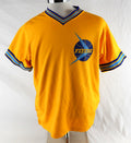 1989 Rochester Flyers Game Used Yellow Shooting Shirt CBA 46 477