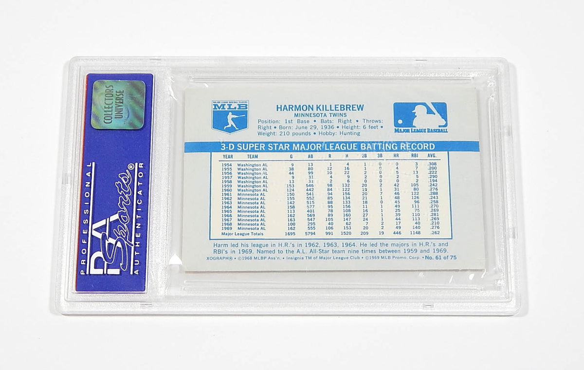 1970 Kellogg's Harmon Killebrew #61 Twins PSA 8 Pic2